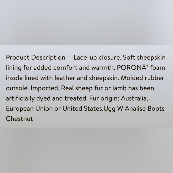 💞EUC💞 | UGG Australia | Analise Lace Up 3½" Heeled Booties - Picture 11 of 16